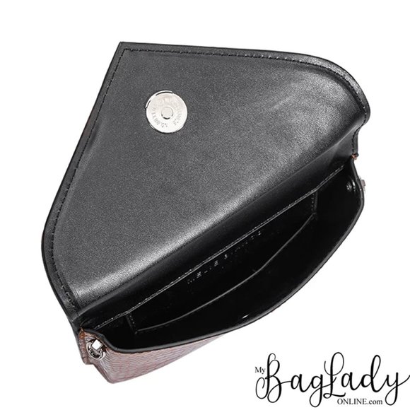 Anna Chain Envelope Saddle Luxury Vegan Leather Cl - Picture 6 of 9